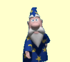 Merlin waving